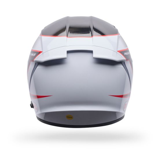 Casque intégral Bell Lithium MIPS Flux- Blanc Noir Rouge