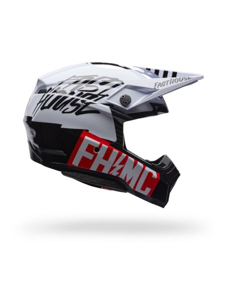 Casque cross Bell Moto-10 MIPS Fasthouse - Blanc Noir