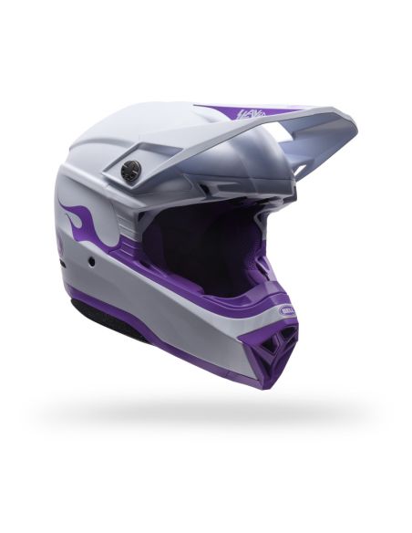 Casque cross Bell Moto-10 MIPS Purple Daze SE- Violet Blanc