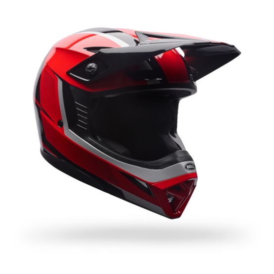 Casque cross Bell MX-10 MIPS Spiral- Noir Rouge