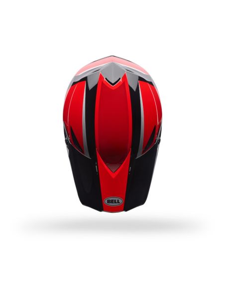 Casque cross Bell MX-10 MIPS Spiral- Noir Rouge