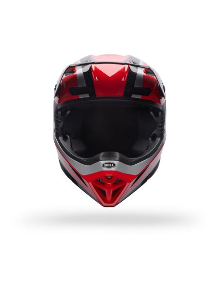 Casque cross Bell MX-10 MIPS Spiral- Noir Rouge