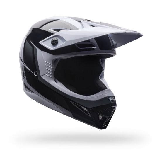Casque cross Bell MX-10 MIPS Spiral- Noir Blanc