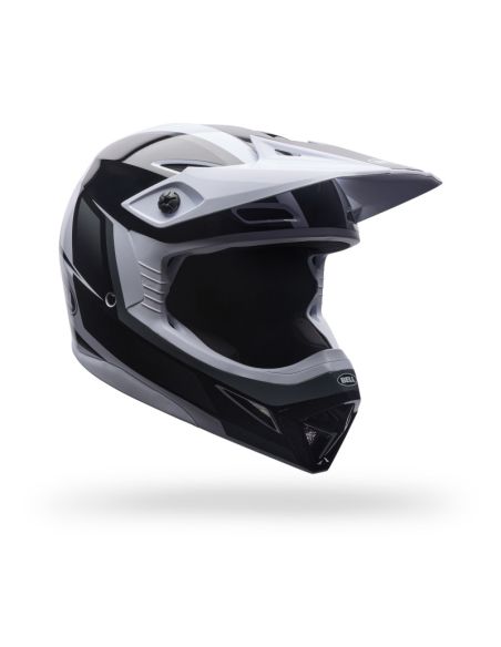 Casque cross Bell MX-10 MIPS Spiral- Noir Blanc