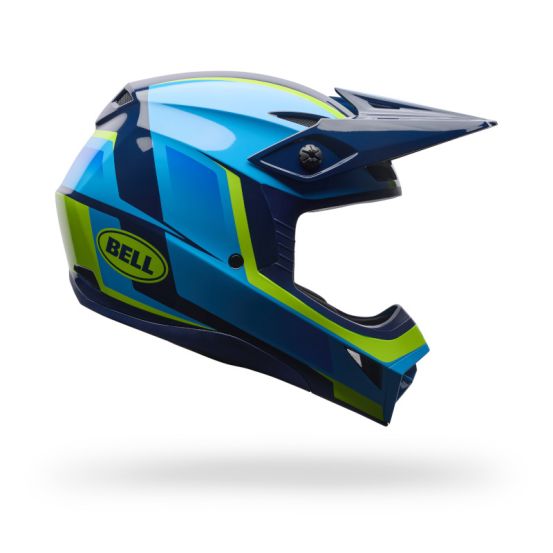 Casque cross Bell MX-10 MIPS Spiral- Bleu