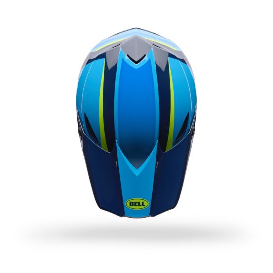 Casque cross Bell MX-10 MIPS Spiral- Bleu