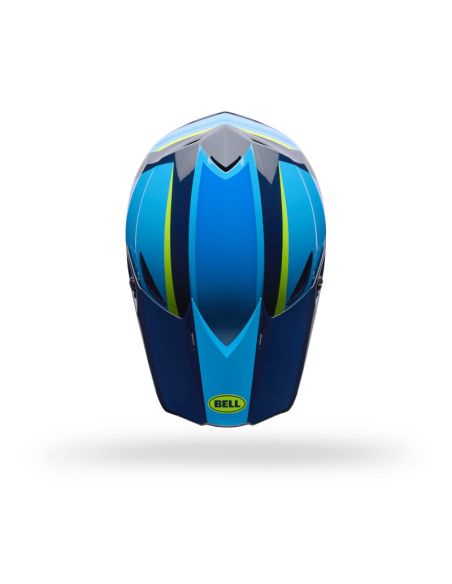 Casque cross Bell MX-10 MIPS Spiral- Bleu