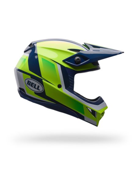 Casque cross enfant Bell MX-10 MIPS Spiral- Jaune fluo
