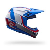 Casque cross enfant Bell MX-10 MIPS Spiral- Blanc Rouge Bleu 2