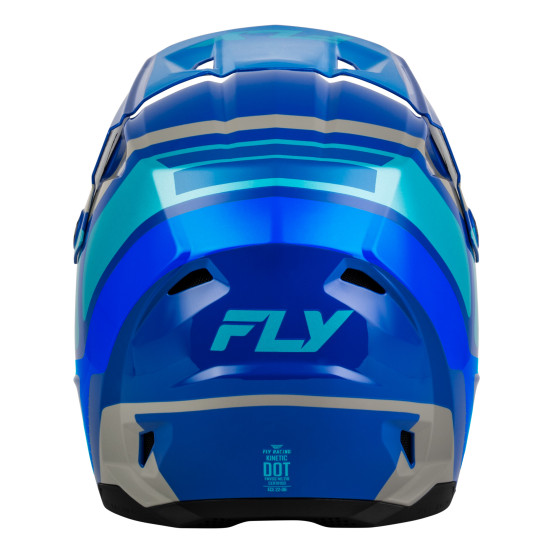 Casque cross enfant Fly 2027 Kinetic Scrap - Bleu Gris