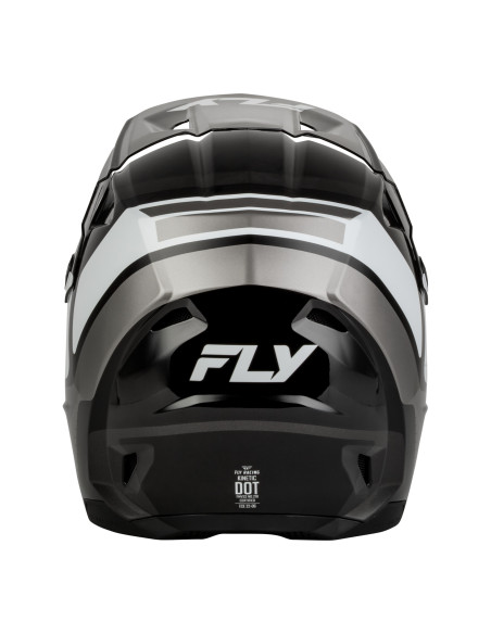 Casque cross enfant Fly 2027 Kinetic Scrap - Noir Blanc Gris