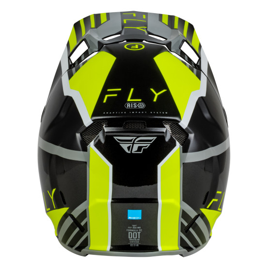 Casque cross Fly 2027 Formula CC Strike - Gris Noir Jaune fluo
