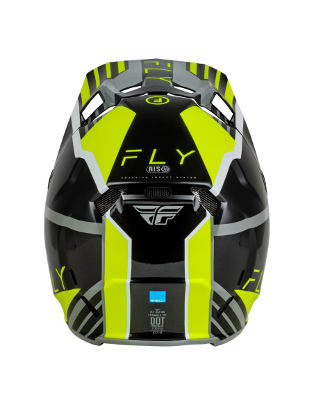 Casque cross Fly 2027 Formula CC Strike - Gris Noir Jaune fluo