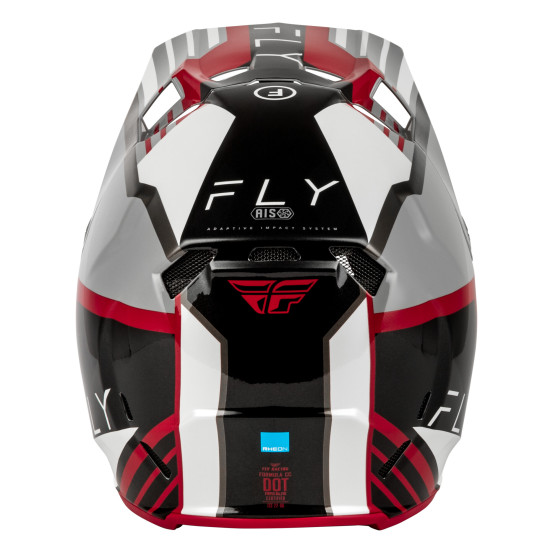 Casque cross Fly 2027 Formula CC Strike - Gris Rouge Noir Blanc