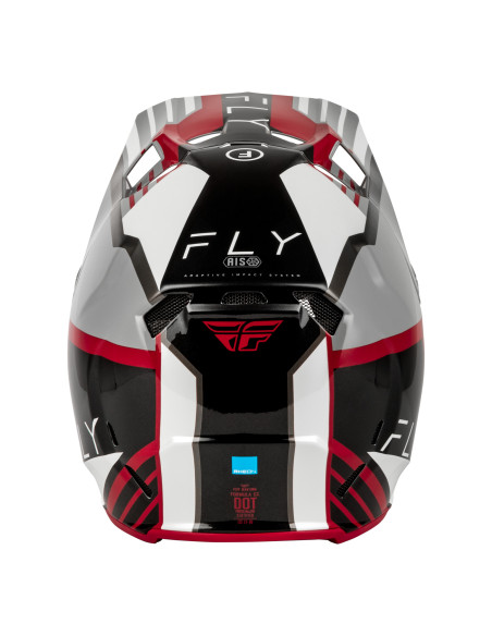 Casque cross Fly 2027 Formula CC Strike - Gris Rouge Noir Blanc