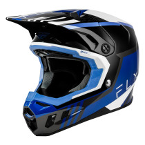 Casque cross Fly 2027 Formula CC Strike - Noir Bleu Gris Blanc 2