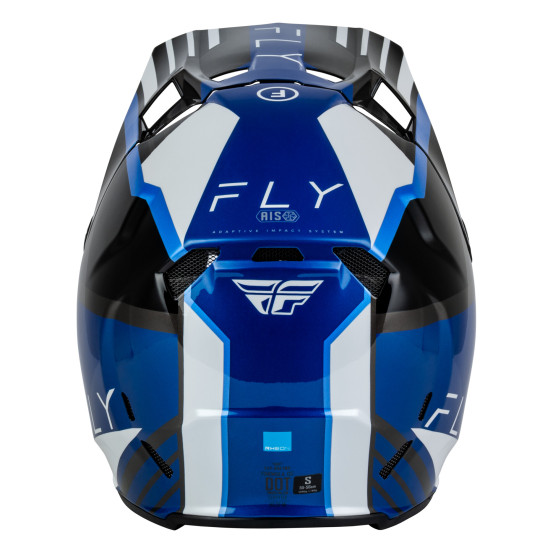 Casque cross Fly 2027 Formula CC Strike - Noir Bleu Gris Blanc