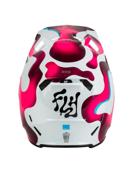 Casque cross Fly 2027 Formula CC Vibe - Blanc Rose Bleu