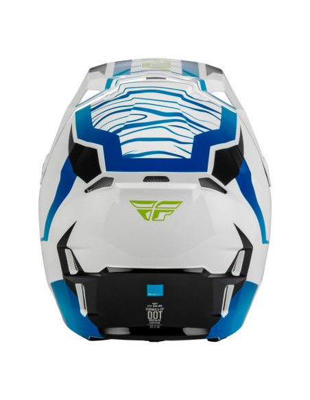 Casque cross Fly 2027 Formula CP Charge - Blanc Bleu Noir