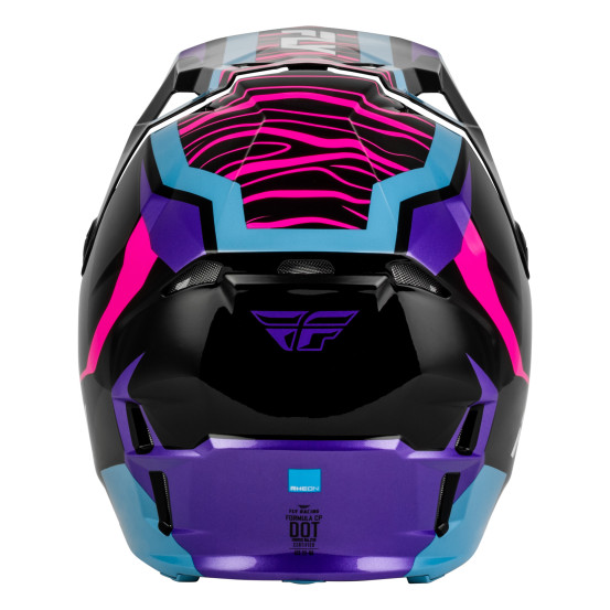 Casque cross Fly 2027 Formula CP Charge - Noir Violet Rose Bleu