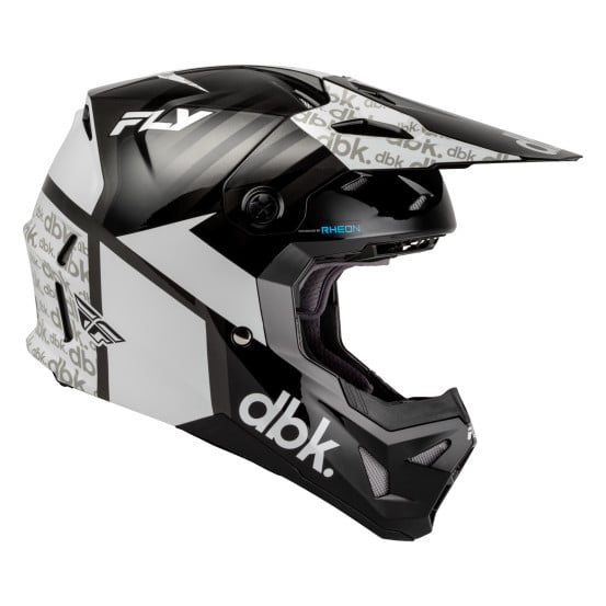 Casque cross Fly 2027 Formula CP DBK - Noir Blanc Gris