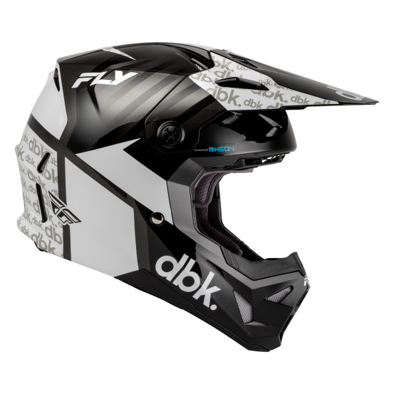 Casque cross Fly 2027 Formula CP DBK - Noir Blanc Gris