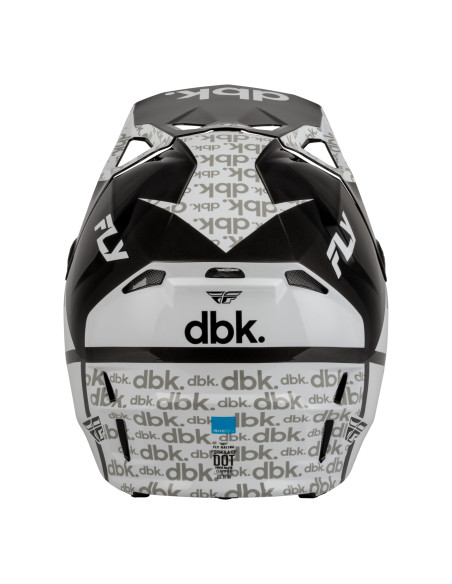 Casque cross Fly 2027 Formula CP DBK - Noir Blanc Gris