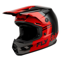 Casque cross Fly 2027 Kinetic DBK 27 - Noir Rouge Gris