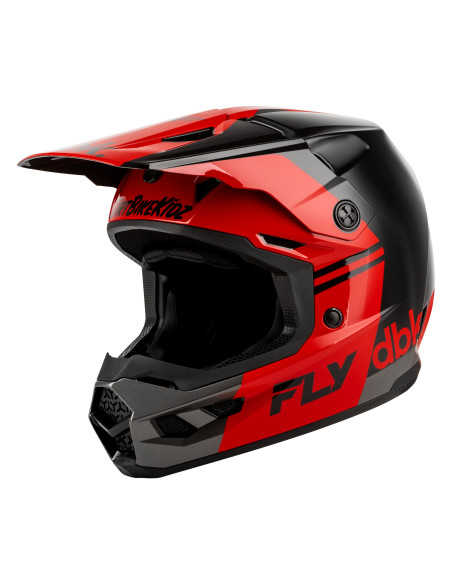 Casque cross Fly 2027 Kinetic DBK 27 - Noir Rouge Gris
