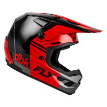 Casque cross Fly 2027 Kinetic DBK 27 - Noir Rouge Gris 2