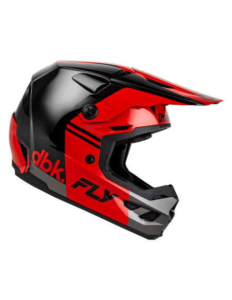 Casque cross Fly 2027 Kinetic DBK 27 - Noir Rouge Gris