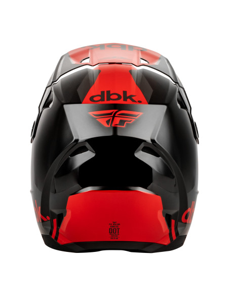 Casque cross Fly 2027 Kinetic DBK 27 - Noir Rouge Gris