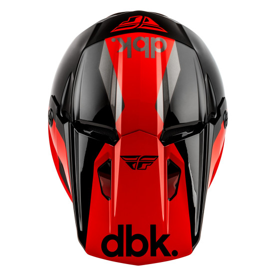 Casque cross Fly 2027 Kinetic DBK 27 - Noir Rouge Gris
