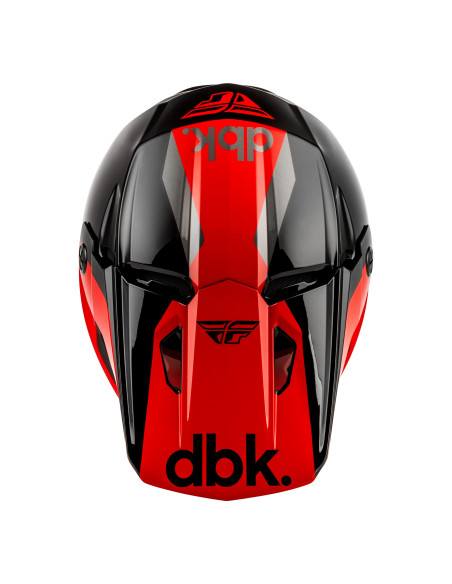 Casque cross Fly 2027 Kinetic DBK 27 - Noir Rouge Gris