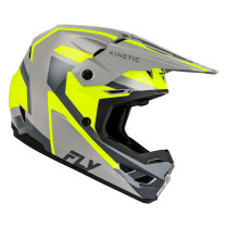 Casque cross Fly 2027 Kinetic Sync - Gris Jaune fluo 2
