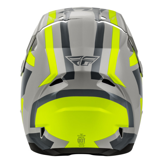 Casque cross Fly 2027 Kinetic Sync - Gris Jaune fluo