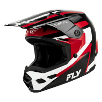 Casque cross Fly 2027 Kinetic Sync - Noir Rouge Blanc