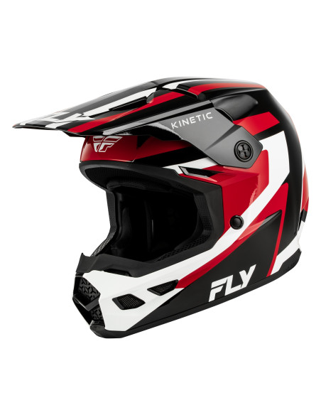 Casque cross Fly 2027 Kinetic Sync - Noir Rouge Blanc