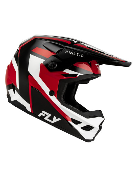 Casque cross Fly 2027 Kinetic Sync - Noir Rouge Blanc