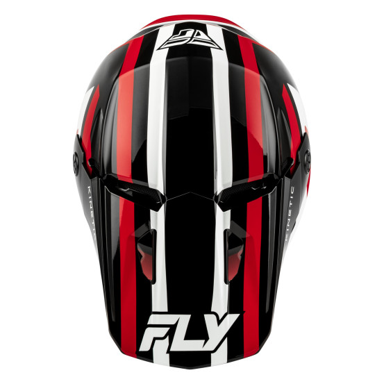 Casque cross Fly 2027 Kinetic Sync - Noir Rouge Blanc