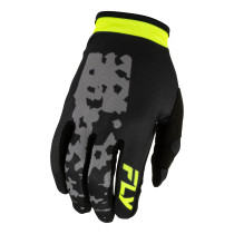Gants cross enfant Fly 2027 Lite Flake - Gris Jaune fluo Noir
