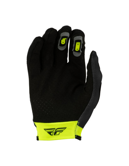 Gants cross enfant Fly 2027 Lite Flake - Gris Jaune fluo Noir