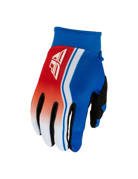 Gants cross Fly 2027 F-16 Raze - Rouge Blanc Bleu