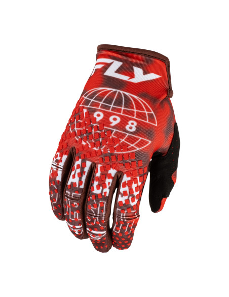 Gants cross Fly 2027 Kinetic Blur - Rouge Bordeaux