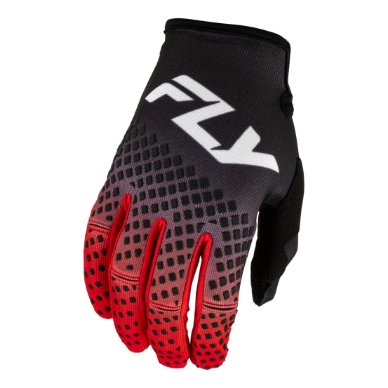 Gants cross Fly 2027 Kinetic Fade - Noir Rouge Blanc