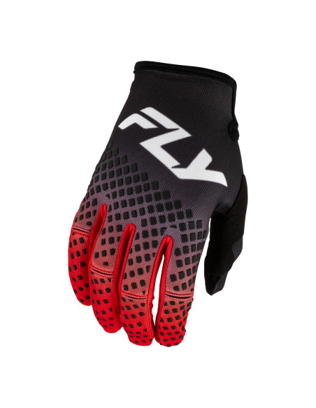 Gants cross Fly 2027 Kinetic Fade - Noir Rouge Blanc