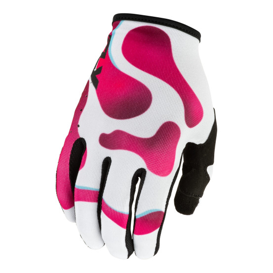 Gants cross Fly 2027 Lite Vibe - Blanc Rose Bleu