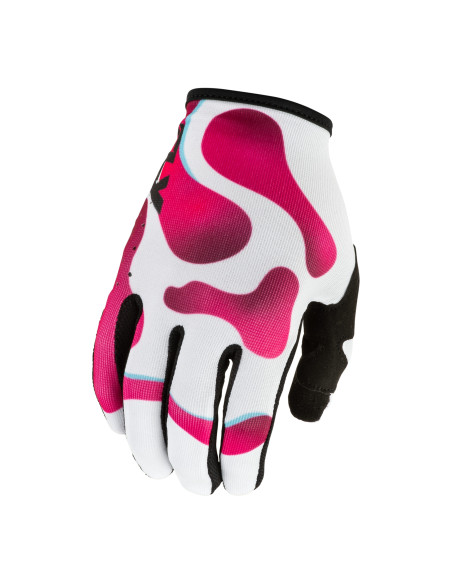 Gants cross Fly 2027 Lite Vibe - Blanc Rose Bleu