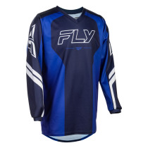 Maillot cross enfant Fly 2027 F-16 Raze - Bleu Blanc