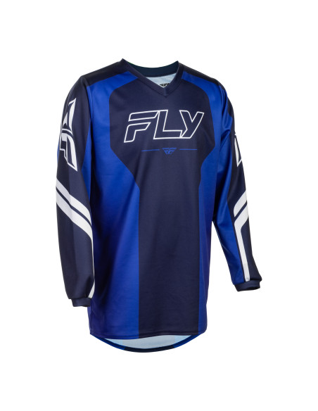 Maillot cross enfant Fly 2027 F-16 Raze - Bleu Blanc